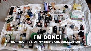 decluttering my entire skincare collection | Serein Wu