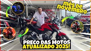 PREÇO MOTOS HONDA 2025 | BROS, FAN, TITAN 2025 e Mais | Preços Atualizados das Honda 2024/2025