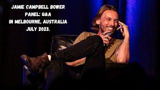 Jamie Campbell Bower Panel: Q&A at Melbourne, Australia Metro Comic Con. 8th July 2023