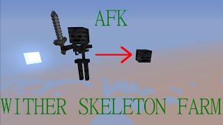 AFK Wither Skeleton Farm Tutorial for Minecraft 1.8