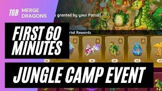 Merge Dragons Jungle Camp Event First 60 Minutes Aug 2024