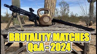 Brutality Match Q&A - 2024 - The Most Brutal Q&A - ALL 2025 MATCHES NOW OPEN FOR PUBLIC ENTRY