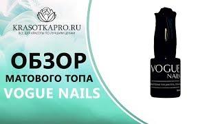 Обзор Матового Топа Вельвет, Vogue Nails