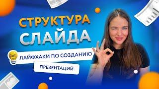 Эффективная презентация: советы и лайфхаки Структура слайда