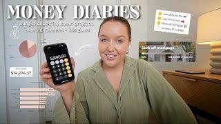 MONEY DIARIES  sharing finances, home projects, budget check-in + hitting money goals