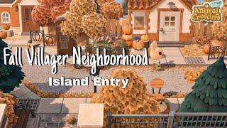 MY NEW ISLAND!//COZY FALL CITY//VILLAGER NEIGHBORHOOD ENTRY//ANIMAL CROSSING:NEW HORIZONS