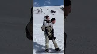 ЛИТВИН с АДЕЛЕЙ на сноуборде хасанят #литвин  #дуэт #рекомендации