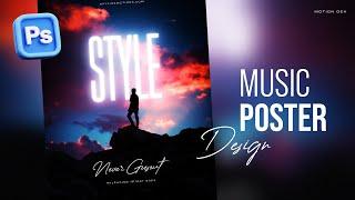 Music POSTER Design in Photoshop | Photoshop Tutorial