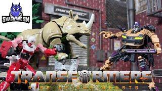 Transformers Rise of the Beast- Arcee vs Nightbird vs Rhinox [Stop Motion Film Part 3]