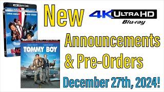 New 4K UHD Blu-ray Announcements & Pre-Orders for December 27th, 2024!