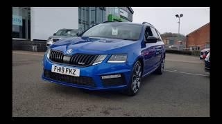 SKODA OCTAVIA vRS 4X4 ESTATE 2019 2.0 TDI DSG in Race Blue