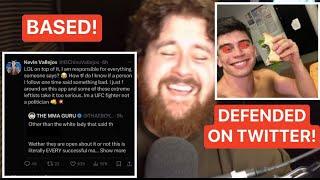 THE MMA GURU REACTS TO BASED UFC FIGHTER MENTION HIM ON TWITTER AFTER GURU DEFENDS HIM?