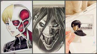 AOT | Attack on titan art DIYs on tik tok ( cc )