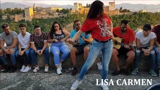 LISA CARMEN EN EL MIRADOR SAN NICOLAS / GRANADA ALHAMBRA / RUMBA IMPROVISADA 2