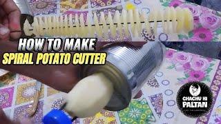 how to make a spiral potato cutter,spring potato machine