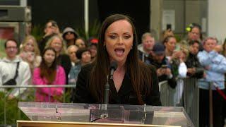 Christina Ricci's emotional speech at her Hollywood Walk of Fame star unveiling ceremony