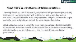 TIBCO Spotfire Business Intelligence Platforms Software Pricing, Screenshots & Alternatives