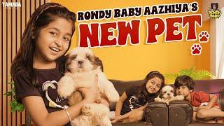 Rowdy Baby Aazhiya's New Pet || @RowdyBabyTamil || Tamada Media