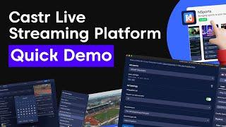 Demo of Castr Live Streaming Platform