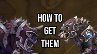 HOW TO GET THE BLACKROCK SABER & KALDOREI WAR WOLF MOUNTS: WORLD OF WARCRAFT