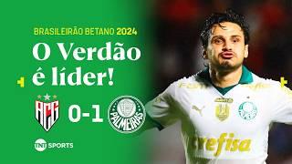 VEIGA CRAVA COM PASSE DE ESTÊVÃO E O VERDÃO É O NOVO LÍDER! ATLÉTICO-GO 0X1 PALMEIRAS