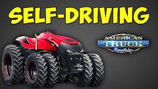 Self-Driving Tractors in ATS! 19 NEW Caroges with Farm Machinery DLC in American Truck Simulator