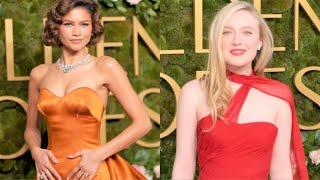 Dakota Fanning Caught Smartly Find Zendaya's Engagement Ring at Golden Globe Awards 2025