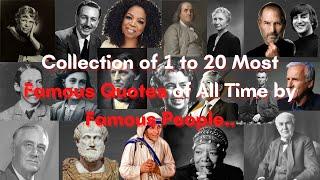 100 greatest Quotes of All Time by Famous People.. (part 1) | #QuotesforLife #quotes