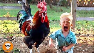 Oh My God!!! CUTEST BABY Crying Meet Animals At The Farm- Funny Baby Videos | Just Funniest