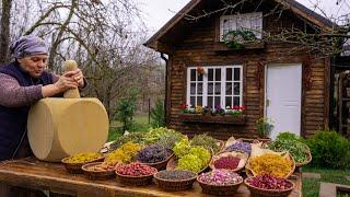 Grinding Spices in a Stone Grinder and Cooking Country Style Beef Stew