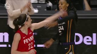 Caitlin Clark and DeWanna Bonner exchange words after no-call  | WNBA on ESPN