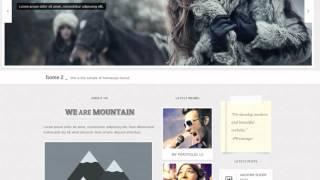 Mountain - Creative & Responsive Wordpress Theme + Download