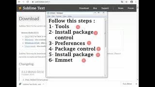 Installing sublime text 3 with package control on windows