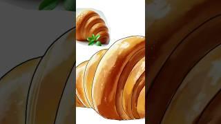 #art #creative #drawing #painting #kreativ ##croissant #digitalart #digital