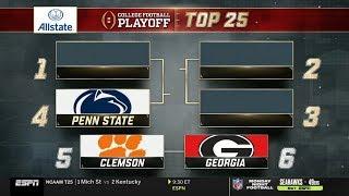 College Football Playoff: Top 25 | (November 5th, 2019)