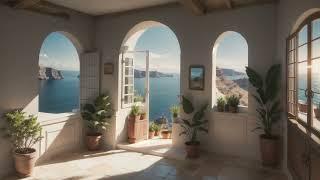 Relaxing LoFi Santorini, Greece   Improve your concentration