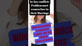 In law conflicts Problem most women face in their Marriage #shorts  #shortvideo