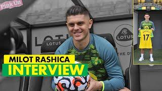 Milot Rashica's first interview with the media | Norwich City's new signing speaks!