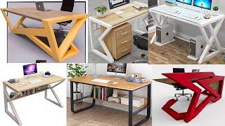 Metal frame office desk ideas