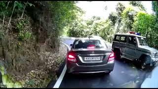 Agumbe Ghat section Maruti Omni car driver Rash Driving 