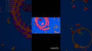 Worms zone.io slither giant snake  best gameplay #shorts #snakegame #wormszoneio