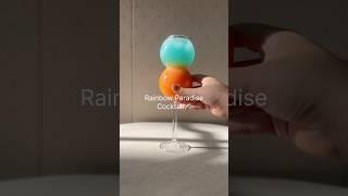 ASMR Rainbow Paradise Drink #asmr #summer #drink #cocktail #viralrecipe #satisfying #fyp #shorts