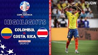 HIGHLIGHTS | Colombia vs Costa Rica | Copa América 2024 - J2 | TUDN