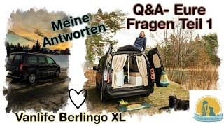 Q&A 1- Meine Erfahrungen und Fehler in 10 Jahren Vanlife allein | Ihr fragt, ich antworte|Angst? Nö!