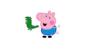 Itsy Artist - How To Draw George Pig And Dinosaur From Peppa Pig Episodes In Full