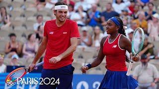 Coco Gauff, Taylor Fritz combo knocked out in mixed doubles quarterfinals | Paris Olympics