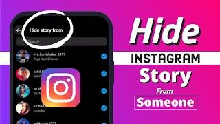 How to Hide Instagram Story from Someone