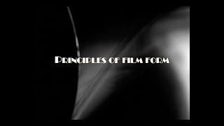 Principles of Film Form (mise-en-scène, cinematography, editing, and sound)