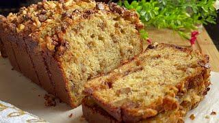 The best banana bread recipe/ كيك الموز والشوكلاته