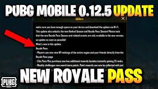 PUBG MOBILE 0.12.5 UPDATE IS HERE WHAT’S NEW ! SEASON 7 ROYALE PASS
